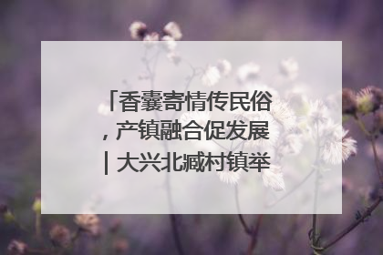 香囊寄情传民俗，产镇融合促发展｜大兴北臧村镇举办端午主题活动
