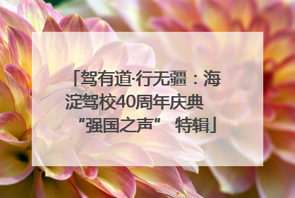 驾有道·行无疆：海淀驾校40周年庆典 “强国之声” 特辑