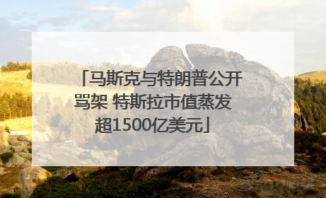 马斯克与特朗普公开骂架 特斯拉市值蒸发超1500亿美元