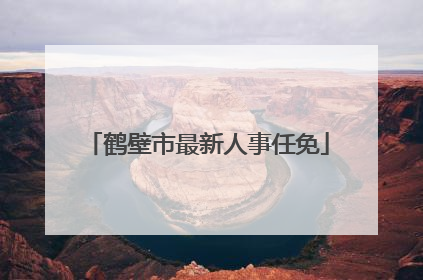 鹤壁市最新人事任免