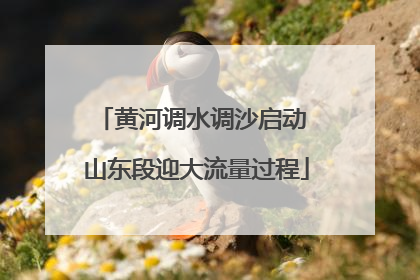 黄河调水调沙启动 山东段迎大流量过程
