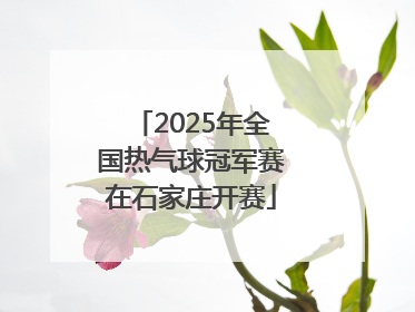 2025年全国热气球冠军赛在石家庄开赛